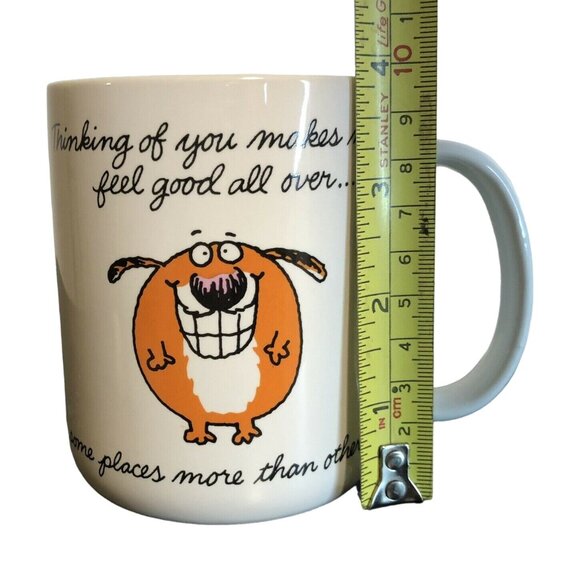 Shoebox Greetings Mug Thinking of You Makes Me Feel Good All Over 1987 - Picture 8 of 8